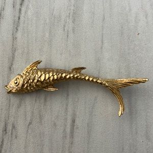 Vintage Monet Koi Fish Brooch Pendant